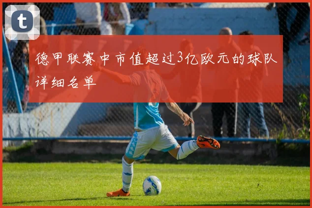 德甲联赛中市值超过3亿欧元的球队详细名单